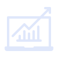 A laptop displaying a graph and arrow, perfect for tracking SEO services.